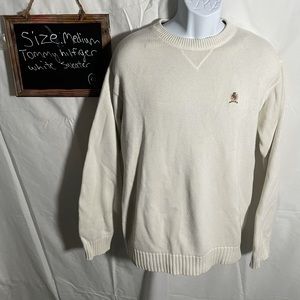 Bright white Tommy Hilfiger sweater size medium
